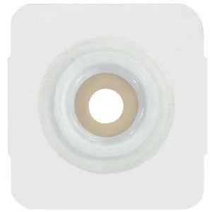 Securi-T - 7835214 - Ostomy Barrier Securi-T Precut, Extended Wear Adhesive Tape Collar 1-3/8 Inch Flange 2-1/4 Inch Opening 5 X 5 Inch