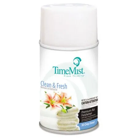 TimeMist - TMS-1042771EA - Premium Metered Air Freshener Refill, Clean N Fresh, 6.6 Oz Aerosol Spray
