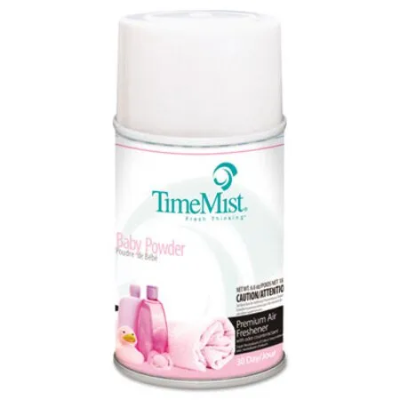 TimeMist - TMS-1042686EA - Premium Metered Air Freshener Refill, Baby Powder, 5.3 Oz Aerosol Spray