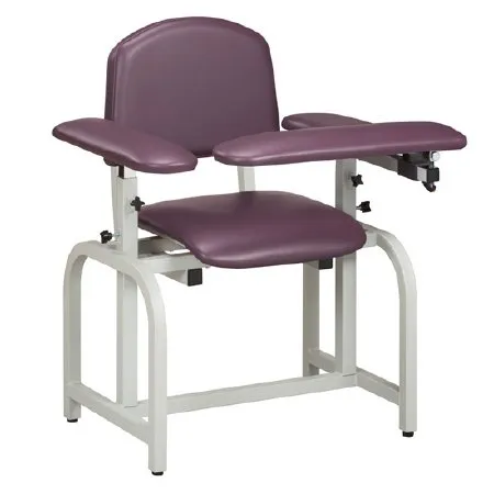 Clinton Industries - Lab X Series - 66010-3WG - Blood Drawing Chair Lab X Series Padded Flip Up Arm Warm Gray