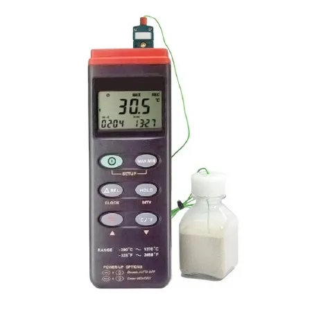 Thermco Products - Ct305 - Temperature Data Logger Fahrenheit / Celsius -328° To +2498°f (-200° To +1370°c) Type K Thermocouple Probe Handheld Battery Operated