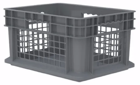 Akro-Mils - 37278GREY - Straight Wall Container Gray Plastic 8-1/4 X 11-3/4 X 15-3/4 Inch