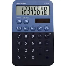 Sharpelect - SHREL760RBBL - El-760Rbbl Handheld Calculator, 8-Digit Lcd