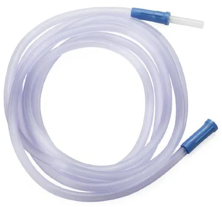 Medline - OR66A - Suction Connector Tubing 6 Foot Length 0.25 Inch I.d. Universal Female Connector Clear Ribbed Ot Surface Pvc