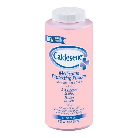 Med-Tech - Caldesene Medicated Protecting - 36373611151 - Body Powder Caldesene Medicated Protecting 5 oz. Fresh Scent Shaker Bottle 81% Cornstarch / 15% Zinc Oxide