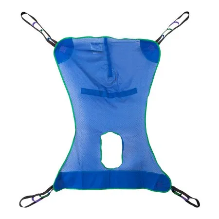 McKesson - From: 146-13221L To: 146-13221M - Full Body Commode Sling 4 or 6 Point Without Head Support Medium 600 lbs. Weight Capacity