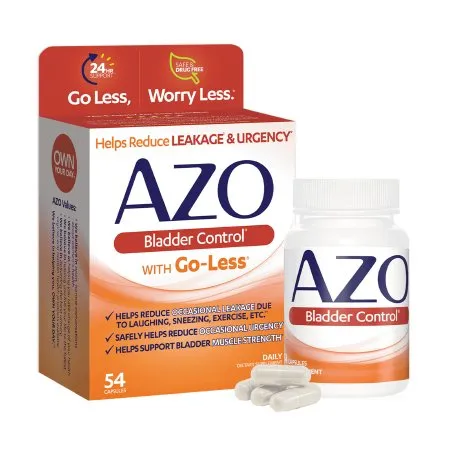 I Health - AZO - 78765176002 - Urinary Pain Relief AZO Pumpkin Seed / Soy Germ Extracts Capsule 54 per Box