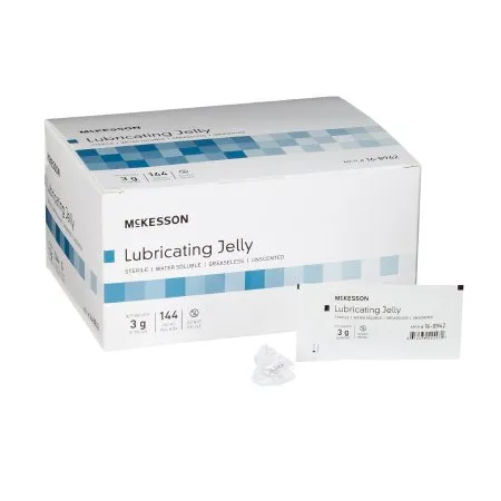 McKesson - 16-8942 - Lubricating Jelly 3 Gram Individual Packet Sterile