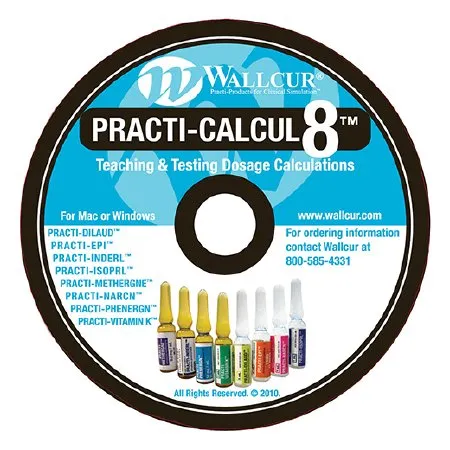 Wallcur - CL81000 - Instructional CD Wallcur Practi-Calcul8 Math Module