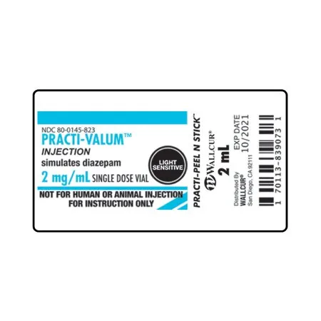 Wallcur - Practi-Valum - 9924VLM - Training Medication Peel-N-Stick Labels Practi-Valum