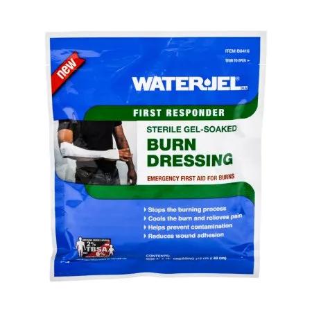 Safeguard US Operating - B0416-28.00.000 - Water Jel First Responder Hydrogel Burn Dressing Water Jel First Responder Sheet 4 X 16 Inch Rectangle Sterile