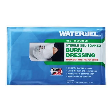 Safeguard US Operating - B1216-20.00.000 - Water Jel First Responder Hydrogel Burn Dressing Water Jel First Responder Sheet 12 X 16 Inch Face Mask Sterile