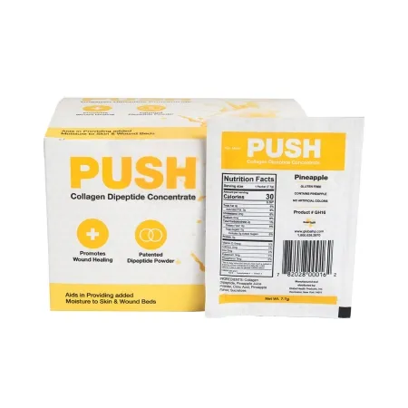 Global Health Products - GH 16 - PUSH Collagen Dipeptide Concentrate, Pineapple, 7.7 g Packet