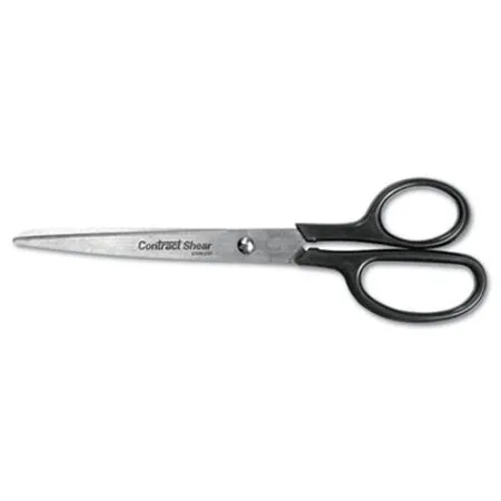 Westcott - ACM-10572 - Straight Contract Scissors, 8 Long, 3 Cut Length, Black Straight Handle