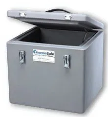 Sonoco Protective Solutions - Thermosafe - 422 - Dry Ice Storage / Transport Chest Thermosafe 13-1/2 X 14-1/16 X 15 Inch Polyethylene 19.82 Liter Capacity (50 Lbs. Dry Ice)