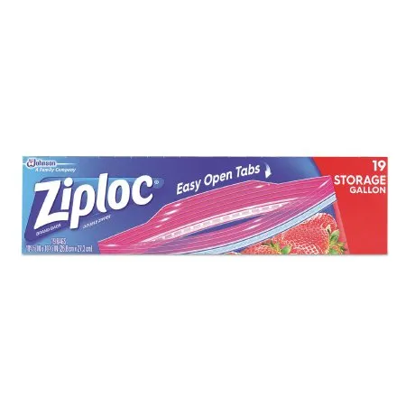 Lagasse - Ziploc - SJN314467 -  Reclosable Bag  9.6 X 12.1 Inch Plastic Clear Zipper Closure