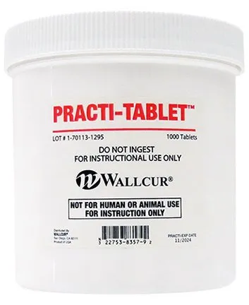 Wallcur - Practi-Tablet - 673TB - PRACTI-TABLET JAR/1000 DS