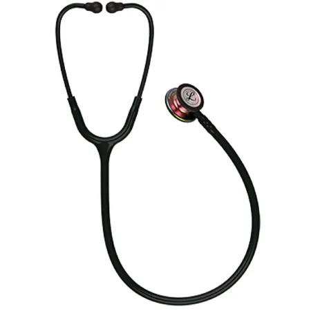 3M - From: 5870 To: 5871 - Littmann Classic III Monitoring Stethoscope with Rainbow Finish Chestpiece, Black Tube, 27".