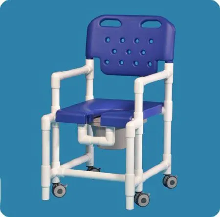 IPU - Elite - ELT820B - Commode / Shower Chair Elite With Backrest 325 lbs. Weight Capacity