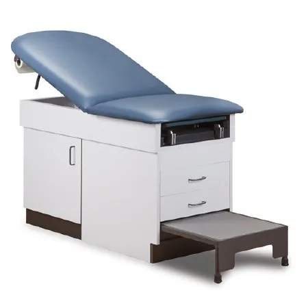 Clinton Industries - Model 8890 - 8890-1MP-2MP-3BK-5S - Family Practice Table With Step Stool Model 8890 Fixed Height