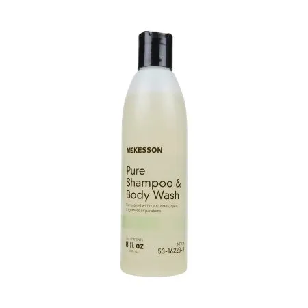 McKesson - 53-16223-8 - Pure Shampoo and Body Wash Pure 8 oz. Flip Top Bottle Unscented