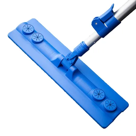 Foamtec International - PharmaMOP - FT416D - Cleanroom Mop Frame With Handle Pharmamop 3-3/4 X 15 Inch Frame / 36 To 61 Inch Handle Locking Connection Aluminum