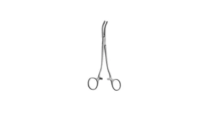 V. Mueller - GA3120 - Uterine Forceps Heaney-Ballentine 8-1/4 Inch Length Stainless Steel Ring Handle Curved Double Acton