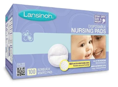 Emerson Healthcare - Lansinoh - 20370 - Nipple Shield Lansinoh One Size Fits Most Cotton Disposable