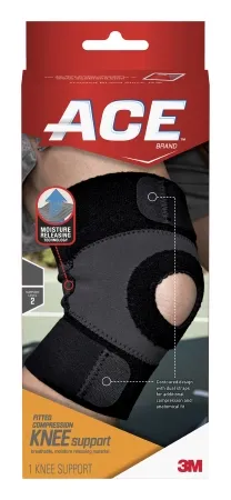 3M - From: 209601 To: 209603 - Ace Moisture Control Knee Support Ace Moisture Control Medium Pull On / Hook and Loop Strap Closure 15 to 17 Inch Knee Circumference Left or Right Knee