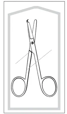 Sklar - Merit - 96-2513M - Suture Scissors Merit Littauer 5-1/2 Inch Length Office Grade Pakistan Stainless Steel Sterile Finger Ring Handle Straight Blunt Tip / Blunt Tip