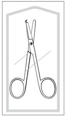 Sklar - Merit - 96-2598M - Stitch Scissors Merit Spencer 4-1/2 Inch Length Office Grade Pakistan Stainless Steel Sterile Finger Ring Handle Straight Blunt Tip / Blunt Tip