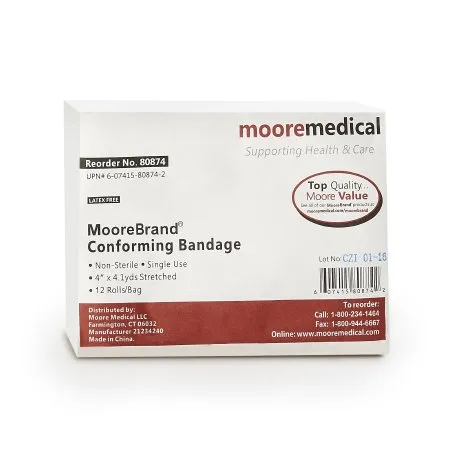 McKesson - From: 80874 To: 80878 - Conforming Bandage 3 Inch X 4 1/10 Yard 1 per Pack Sterile Roll Shape