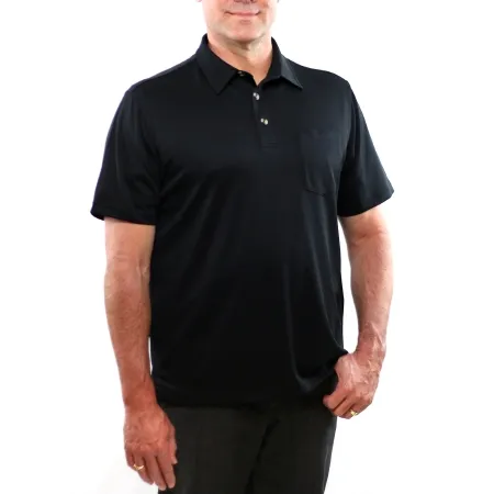 Narrative Apparel - MTPSL0525 - Polo Shirt Authored® X-large Black Male