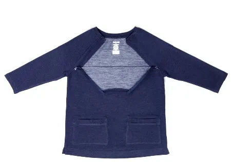 Narrative Apparel - WTBDZ0121 - Knit Top Authored®the Irreplaceable Top X-small Taupe 2 Pockets 3/4 Raglan Sleeve Female