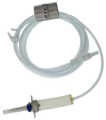 Progressive Medical - PMIFR100 - Insfuseline Primary IV Administration Set Insfuseline Gravity Without Ports 20 Drops / mL Drip Rate 15 Micron Filter 100 Inch Tubing Solution