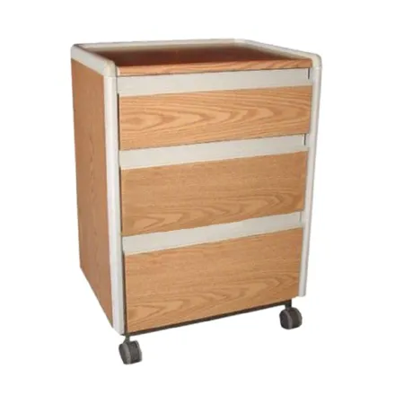 Gumbo Medical - Vista - HRV100 - Refurbished Bedside Cabinet Vista Natural Wood 20 X 17-1/2 X 31-7/16 Inch 3 Drawers No Shelves