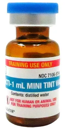 Wallcur - Practi-1 mL Mini Tint Vial - 482MV - VIAL  F/TRAINING MINI TINT 1MLD/S