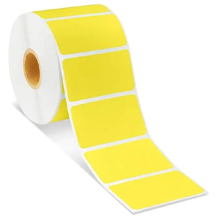 Uline - S-19477Y - Blank Label Uline Printer Label Yellow Thermal 1-1/4 X 2-1/4 Inch
