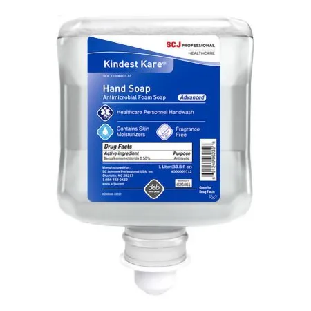 SC Johnson Professional - Kindest Kare Advanced - 626461 -  Antimicrobial Soap  Foaming 1 000 mL Dispenser Refill Bottle Unscented