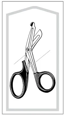 Sklar - Econo - 96-2701 - Utility Scissors Econo 5-1/2 Inch Length Floor Grade Stainless Steel / Plastic Sterile Finger Ring Handle Angled Blunt Tip / Blunt Tip