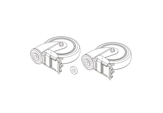 Invacare - From: 1110421 To: 1110422 - Caster Assembly
