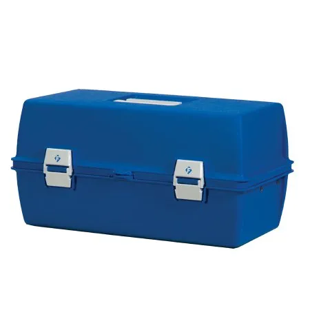 Health Care Logistics - 17265b - Medical Supply Box Blue Plastic 8-3/4 X 10-1/4 X 17-3/8 Inch