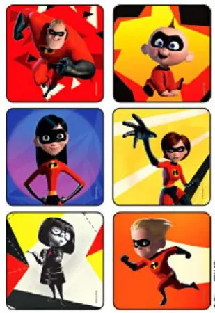 Medibadge - Kids Love Stickers - 1714 - Kids Love Stickers 75 Per Roll The Incredibles Sticker 2-1/2 Inch