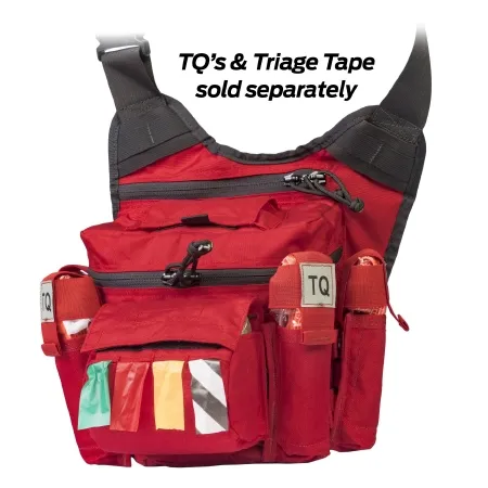 North American Rescue - Rescue Task Force - 80-0413 - Emergency Bag Rescue Task Force Red Nylon 12 X 12 X 6 Inch