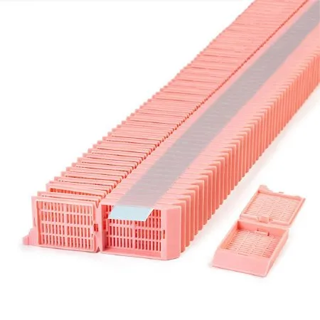 Simport Scientific - M505-3T - Unisette Tissue Cassette 35 Angle Stack Acetal Pink Bulk 1000-cs