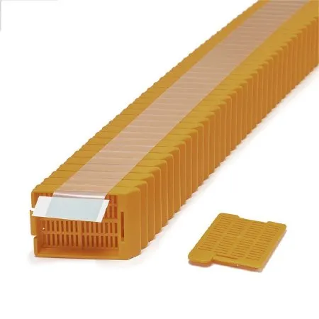Simport Scientific - M517-11T - Swingsette Tissue Cassette Quickload 45 Angle Stack -Taped- Acetal Orange Bulk 2000-cs