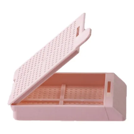 Simport Scientific - M518-3T - Swingsette Biopsy Cassette Quickload 45 Angle Stack -Taped- Acetal Pink Bulk 2000-cs