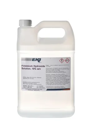 EK Industries - 10080-1GL - Microbiology Reagent Potassium Hydroxide Inorganic Compound 10% W/v 1 Gal.