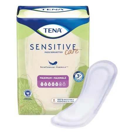 Essity Health & Medical Solutions - TENA Intimates Maximum Long - 54283 - Essity  Bladder Control Pad  13 Inch Length Heavy Absorbency Dry Fast Core One Size Fits Most