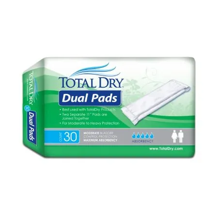 Secure Personal Care Products - TotalDry - SP1911 - Incontinence Liner TotalDry 11 Inch Length Moderate Absorbency Polymer Core One Size Fits Most